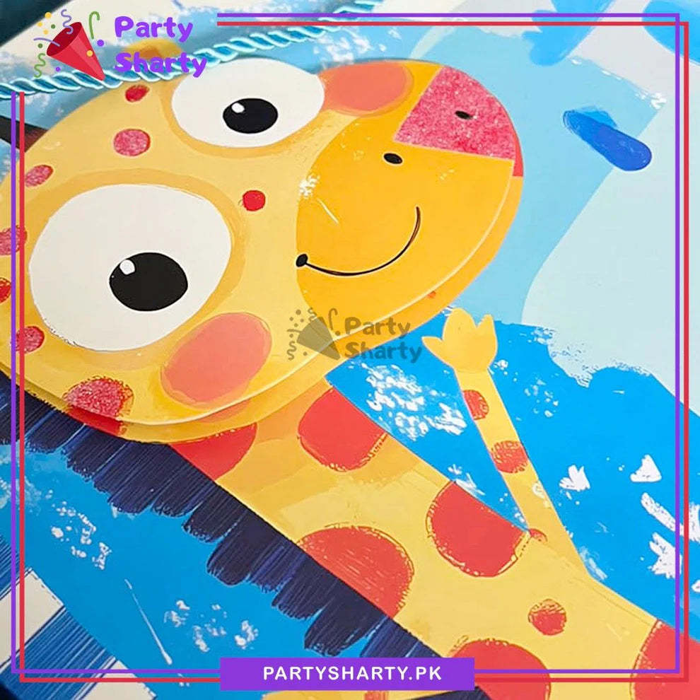 3D Giraffe Print Gift Bag For Kids Birthday Gift