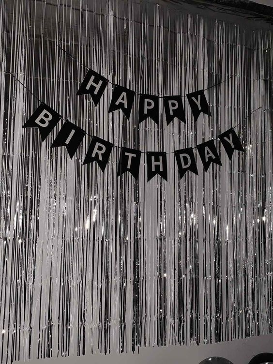 Metallic Foil Tinsel Fringe Curtain for Birthday or other Party Backdrops Decoration door decoration