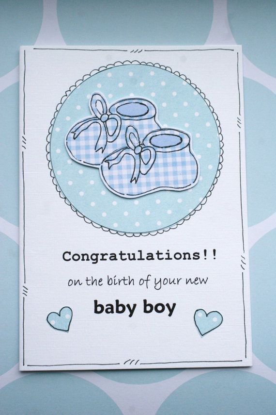 Its a Boy Baby Cart Design Greeting Card