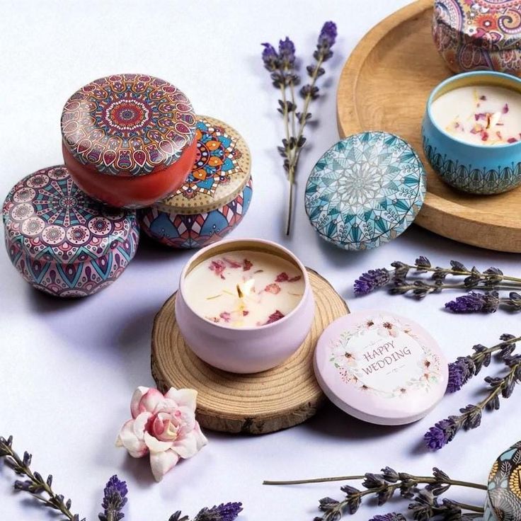Mandala Scented Candles For Room Decoration