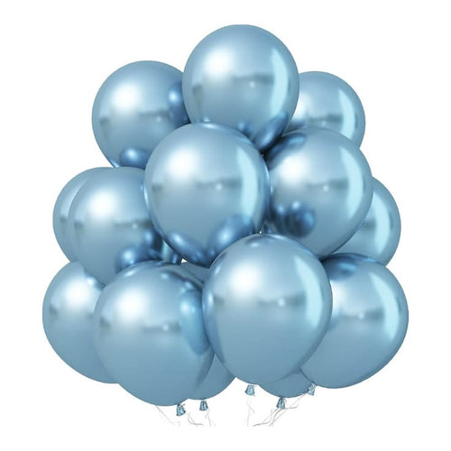 Metallic Chrome Balloons (Pack of 10) For Birthday, Wedding, Anniversary, Baby Shower Party Decoration