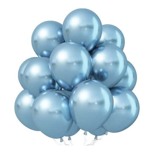 Metallic Chrome Balloons (Pack of 10) For Birthday, Wedding, Anniversary, Baby Shower Party Decoration