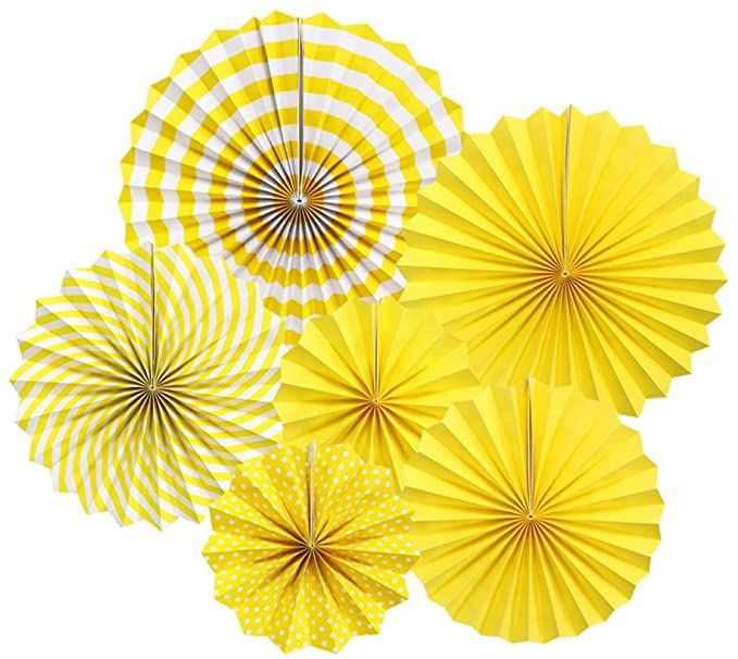Paper Fans Decoration Set for Wall Decor & Backdrops | Party and Event Decor