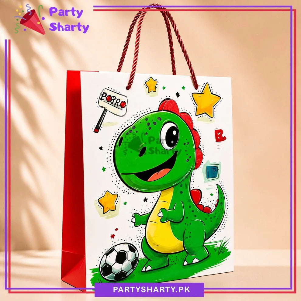 3D Dinosaur Printed Gift Bag For Birthday Parties Celebration