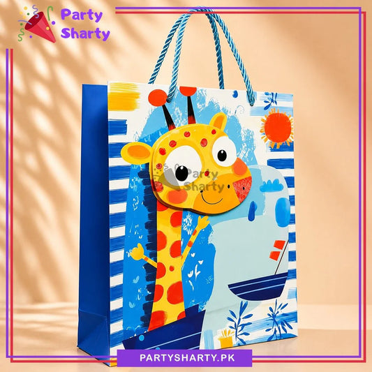 3D Giraffe Print Gift Bag For Kids Birthday Gift