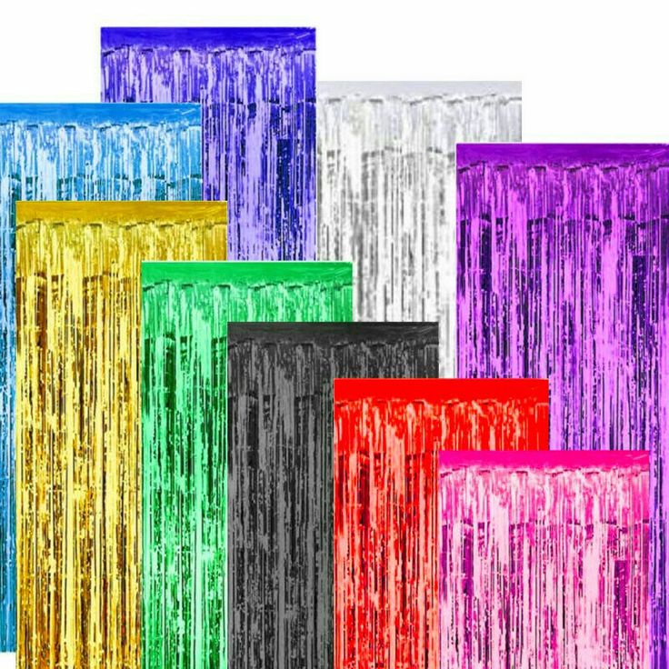 Metallic Foil Tinsel Fringe Curtain for Birthday or other Party Backdrops Decoration door decoration