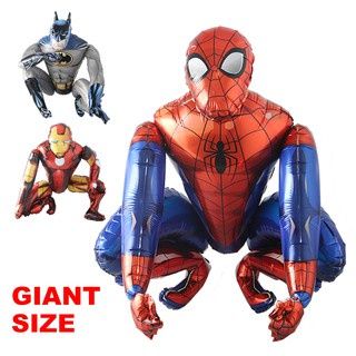 Large 4D Super Hero Marvel Spiderman / Batman / Iron Man Character Foil Balloon For Super Hero / Avenger Theme Decoration