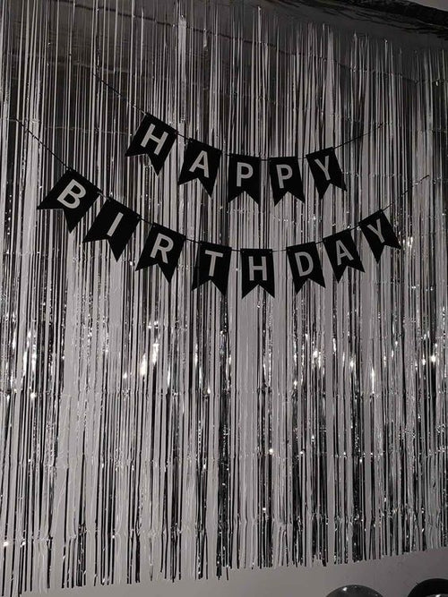 Metallic Foil Tinsel Fringe Curtain for Birthday or other Party Backdrops Decoration door decoration