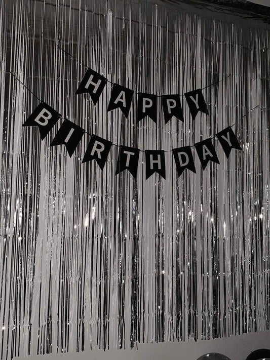 Metallic Foil Tinsel Fringe Curtain for Birthday or other Party Backdrops Decoration door decoration