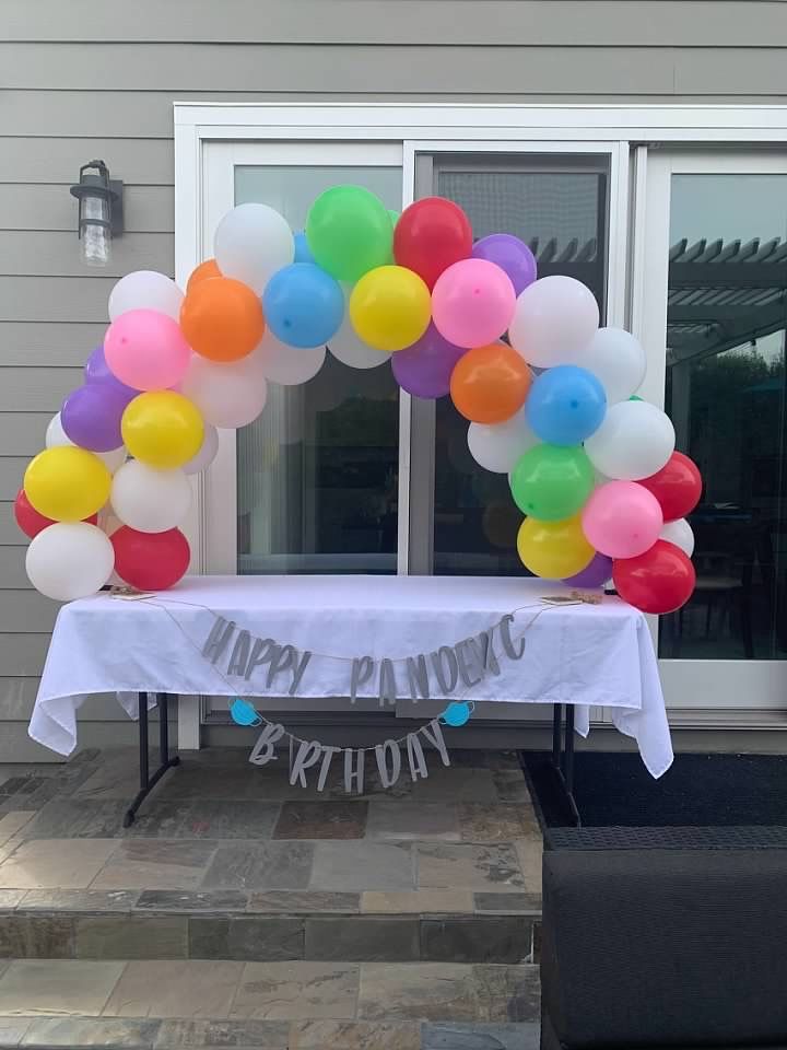 Large Table Balloon Arch Kit DIY Clip Clamp Stand for Birthday Wedding Reception