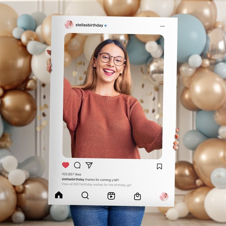 Customized Instagram Photobooth | Social media photo Booth Props