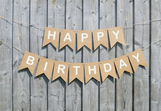Happy birthday bunting banner cutout foil card garland hanging banner for Birthday