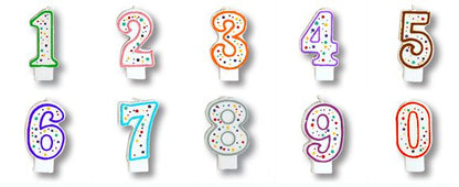 Regular Number Candles For Birthday, Anniversary Cake Decoration and Celebration