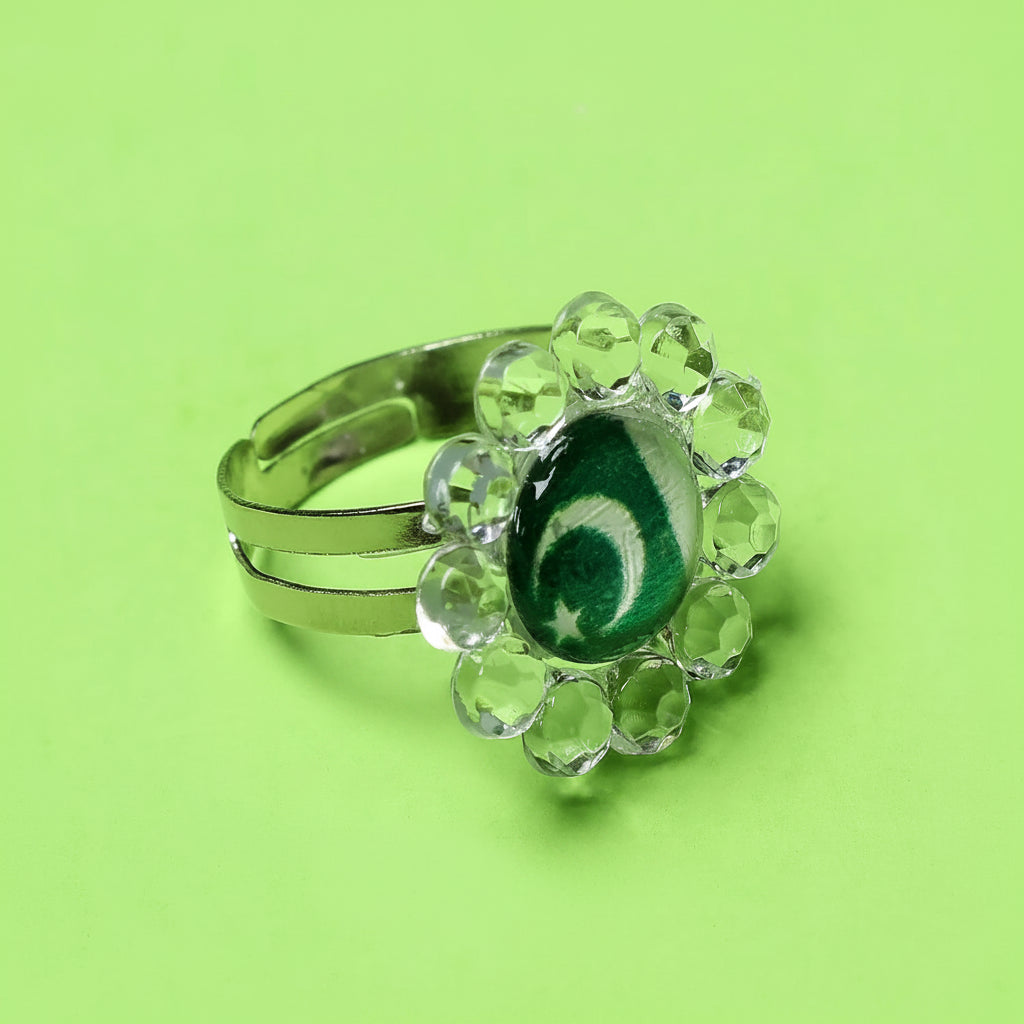 14th August Pakistan Flag Finger Ring For Independence Day Celebration