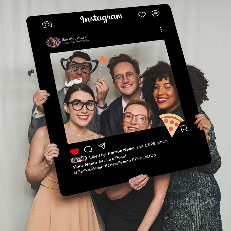Customized Instagram Photobooth | Social media photo Booth Props