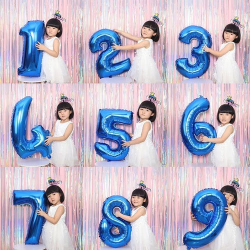 32 inches Number Foil Balloon for Birthday / Anniversary Party Decoration