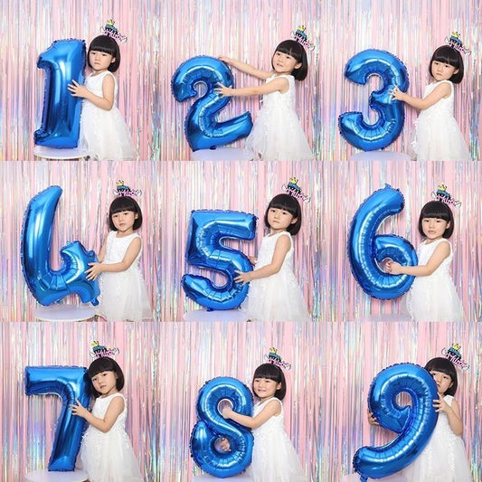 32 inches Number Foil Balloon for Birthday / Anniversary Party Decoration