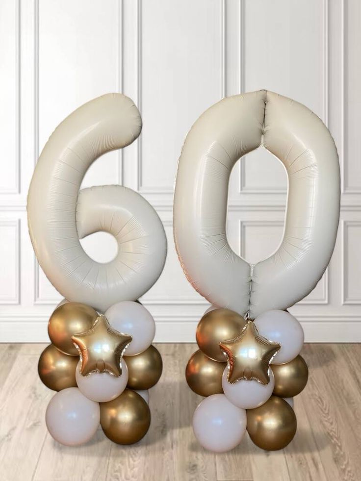 Caramel Number Foil Balloon - Jumbo Size (40 inches) for Birthday / Anniversary Party Decoration and Celebration