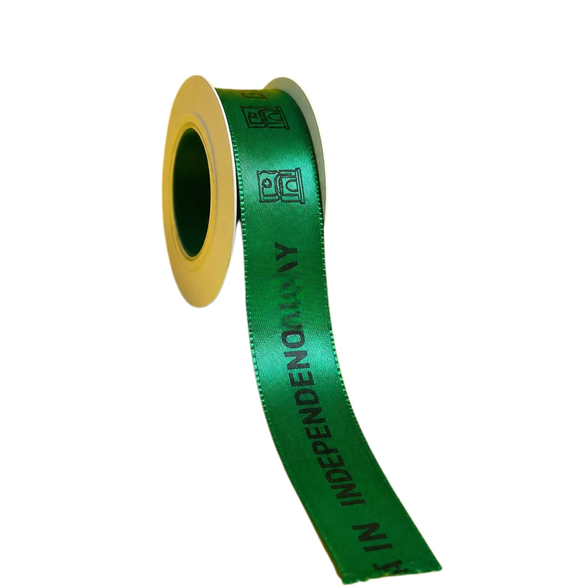 Pakistan's Independence Day Printed Green Ribbon for Azadi Day