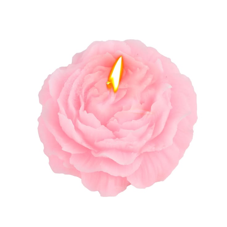 Pink Peony Flower Shape Scented Candle For Room Decoration