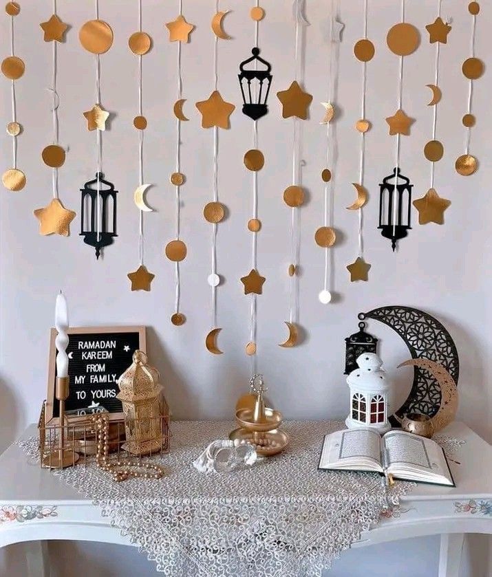 Ramadan Mubarak wall hanging banner decoration