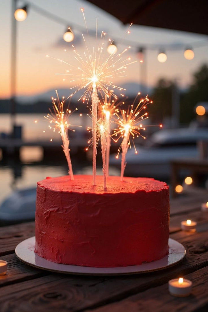 Birthday cake Sparkling firework candles | attractive birthday cake decoration surprise sparking candle