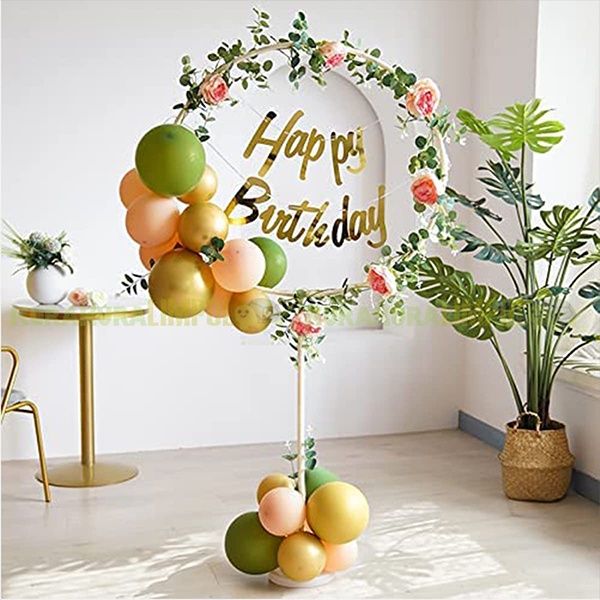 Round Ring Shaped Balloon Stand Baby Shower Wedding Decoration Ring Balloon Stand Reusable for any occasions Party Decorations