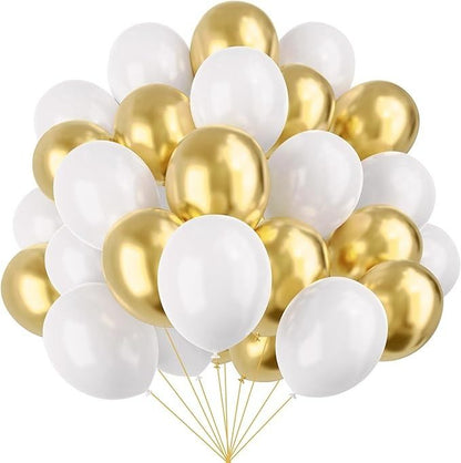 30pcs / Pack Metallic Balloons with Confetti Balloons For Party Decoration & Celebrations