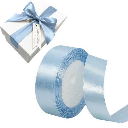 1 inch Satin Ribbon Roll For Birthday, Anniversary, Bridal Shower, Baby Shower and Gift Decoration