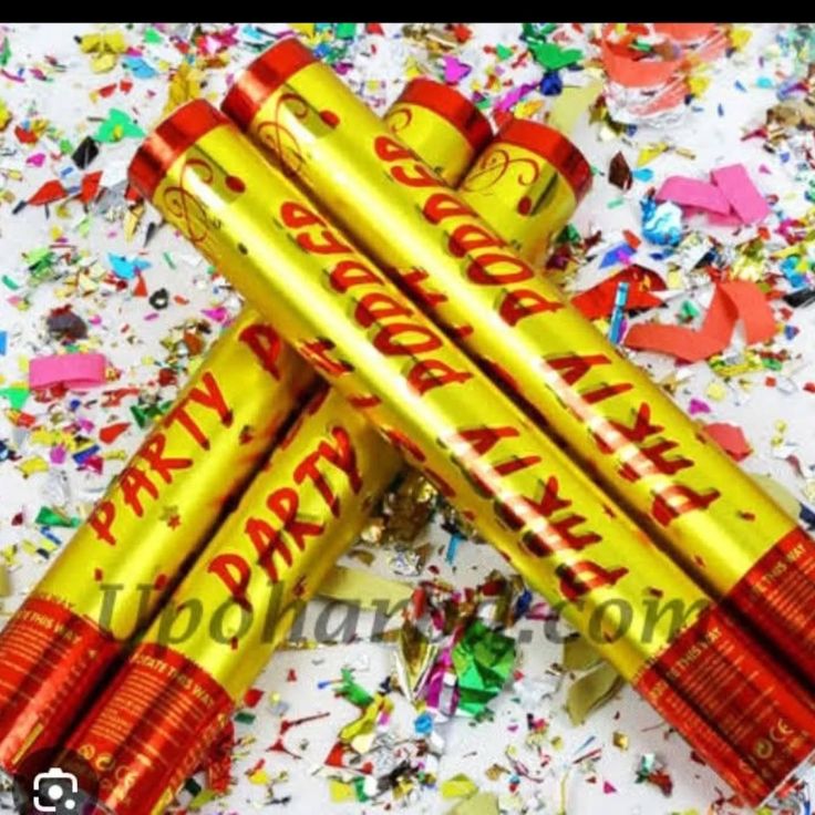 Birthday Party Poppers Confetti Multi Color For Party Celebration