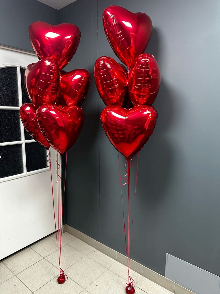 Golden Love Printed Red Heart Shaped Foil Balloon For Anniversary, Valentine Theme Party Decoration & Celebration