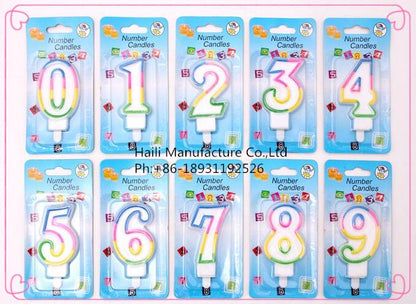 Regular Number Candles For Birthday, Anniversary Cake Decoration and Celebration
